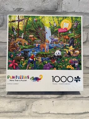 Jungle Jumble 1000-Piece Puzzle - Colorful Multicolor